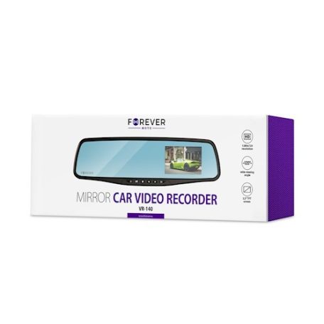 Forever VR-140 HD Ready visszapillantó tükör beépített autós kamerával MicroSD foglalattal (max 32GB)