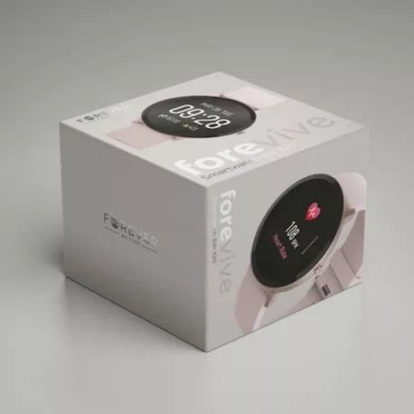 Forever SB-320 ForeVigo okosóra Bluetooth 4.2 lépésszámlálóval, pulzusmérővel, alvásfigyeléssel rozéarany