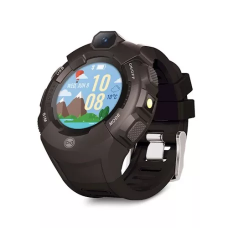 Forever KW-400 gyerek Bluetoothos okosóra GPS / Wifi nyomonkövetéssel, SOS segélyhívással fekete