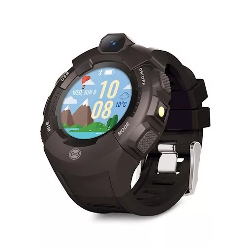 Forever KW-400 gyerek Bluetoothos okosóra GPS / Wifi nyomonkövetéssel, SOS segélyhívással fekete