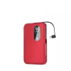 Forever power bank micro USB / Type-C / Lightning csatlakozóval 5000mAh piros (max 2A) 10W