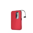 Forever power bank micro USB / Type-C / Lightning csatlakozóval 5000mAh piros (max 2A) 10W