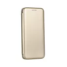 Forcell Elegance LG K20 (2019) oldalra nyíló mágneses könyv tok szilikon belsővel arany