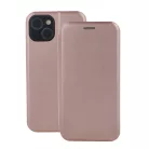 Forcell Elegance LG K20 (2019) oldalra nyíló mágneses könyv tok szilikon belsővel rozéarany