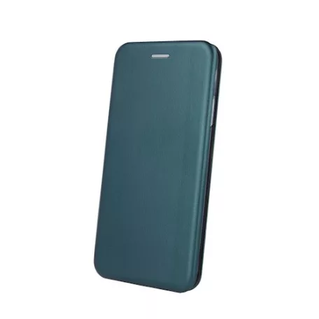 Forcell Elegance Xiaomi CC9e / Mi A3 oldalra nyíló mágneses könyv tok szilikon belsővel sötétzöld