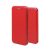 Forcell Elegance LG K20 (2019) oldalra nyíló mágneses könyv tok szilikon belsővel piros