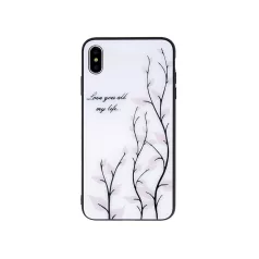   Magic glass - Apple iPhone XR (6.1) szilikon tok üveg hátlappal