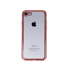   Ultra Hybrid Apple iPhone 11 Pro Max (6.5) 2019 átlátszó vékony szilikon tok rozéarany kerettel