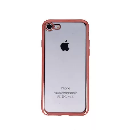 Ultra Hybrid Apple iPhone 11 Pro Max (6.5) 2019 átlátszó vékony szilikon tok rozéarany kerettel