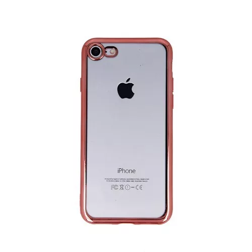 Ultra Hybrid Apple iPhone 11 Pro Max (6.5) 2019 átlátszó vékony szilikon tok rozéarany kerettel