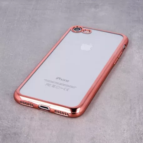 Ultra Hybrid Apple iPhone 11 Pro Max (6.5) 2019 átlátszó vékony szilikon tok rozéarany kerettel