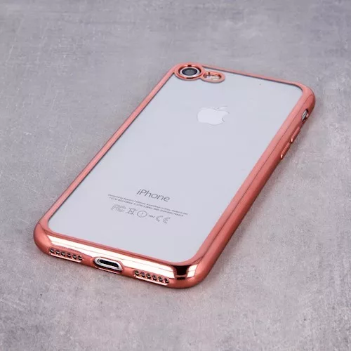 Ultra Hybrid Apple iPhone 11 Pro Max (6.5) 2019 átlátszó vékony szilikon tok rozéarany kerettel