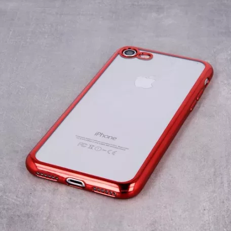 Ultra Hybrid Apple iPhone 11 Pro Max (6.5) 2019 átlátszó vékony szilikon tok piros kerettel