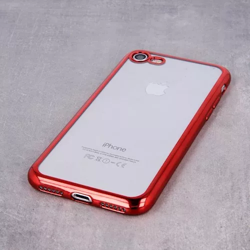 Ultra Hybrid Apple iPhone 11 Pro Max (6.5) 2019 átlátszó vékony szilikon tok piros kerettel