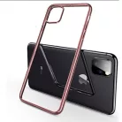 Ultra Hybrid Samsung A105 Galaxy A10 / M10 (2019) átlátszó vékony szilikon tok rozéarany kerettel