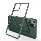 Ultra Hybrid Samsung A405 Galaxy A40 (2019) átlátszó vékony szilikon tok zöld kerettel
