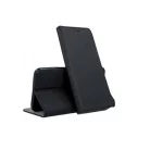 Smart magnet Samsung A715 Galaxy A71 (2020) oldalra nyíló mágneses könyv tok szilikon belsővel fekete