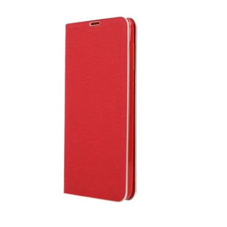Smart Venus Samsung A715 Galaxy A71 (2020) oldalra nyíló mágneses könyv tok szilikon belsővel piros