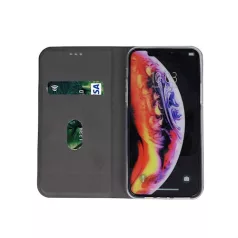  Smart Senso Samsung A515 Galaxy A51 (2020) oldalra nyíló könyv tok szilikon belsővel szürke