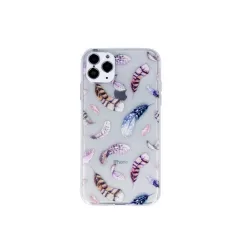   Ultra Trendy - Samsung A705 Galaxy A70 (2019) vékony szilikon tok (Madártoll mintás 1)