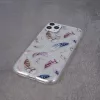 Ultra Trendy - Apple iPhone 11 Pro Max (6.5) 2019 vékony szilikon tok (Madártoll mintás 1)