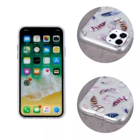 Ultra Trendy - Apple iPhone 6 / 6S (4.7) vékony szilikon tok (Madártoll mintás 1)