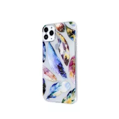   Ultra Trendy - Apple iPhone 11 Pro (5.8) 2019 vékony szilikon tok (Madártoll mintás 2)