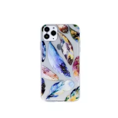   Ultra Trendy - Apple iPhone 11 Pro (5.8) 2019 vékony szilikon tok (Madártoll mintás 2)