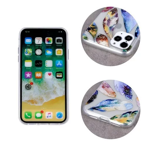 Ultra Trendy - Apple iPhone 6 / 6S (4.7) vékony szilikon tok (Madártoll mintás 2)