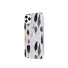 Ultra Trendy - Samsung A105 Galaxy A10 / M10 (2019) vékony szilikon tok (Madártoll mintás 3)