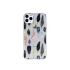 Ultra Trendy - Apple iPhone 11 Pro (5.8) 2019 vékony szilikon tok (Madártoll mintás 3)