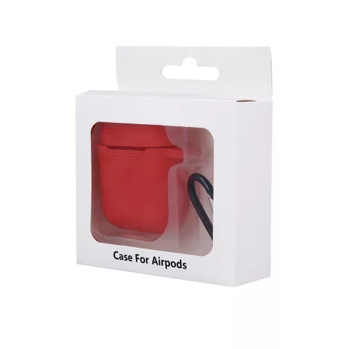 Apple AirPods 1 / 2 szilikon tok piros