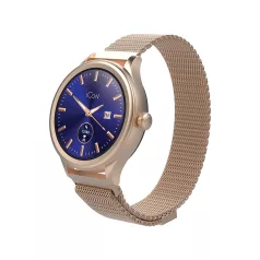   Forever AW-100 AMOLED ICON okosóra Bluetooth 5.0 lépésszámlálóval, pulzusmérővel, alvásfigyeléssel rozéarany
