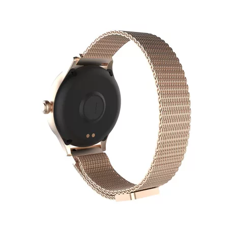 Forever AW-100 AMOLED ICON okosóra Bluetooth 5.0 lépésszámlálóval, pulzusmérővel, alvásfigyeléssel rozéarany