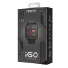 Forever IGO JW-100 okosóra Bluetooth 4.0 lépésszámlálóval, pulzusmérővel, fekete