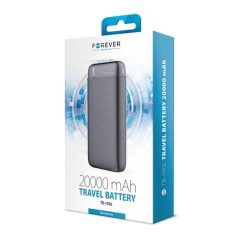   Forever TB-100L power bank 1x USB foglalattal 20000mAh fekete (max 2,1A) 10W