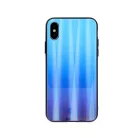 Rainbow szilikon tok üveg hátlappal - Samsung A515 Galaxy A51 (2020) világoskék