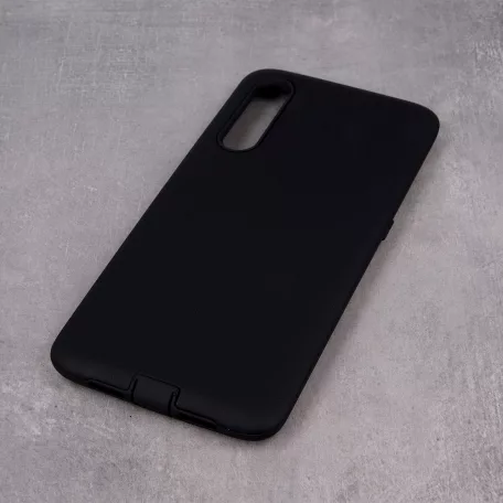Defender Smooth - Apple iPhone XS Max (6.5) fekete ütésálló szilikon tok