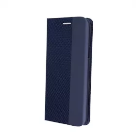   Smart Senso Xiaomi Redmi Note 9S / 9 Pro oldalra nyíló könyv tok szilikon belsővel kék