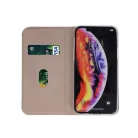 Smart Senso Xiaomi Redmi Note 9S / 9 Pro oldalra nyíló könyv tok szilikon belsővel arany