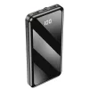 Forever TB-411 power bank 2xUSB foglalattal és USB - Lightning (8Pin) - Type-C - micro USB kábelekkel 10000mAh fekete (max 2A) 10W