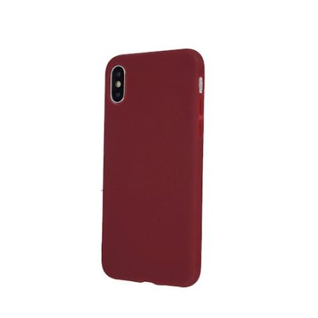 Samsung A125 Galaxy A12 piros MATT vékony szilikon tok