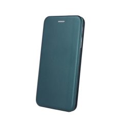   Forcell Elegance Samsung A525 / A526 / A528 Galaxy A52 4G / 5G / A52s (2020) oldalra nyíló mágneses könyv tok szilikon belsővel sötétzöld