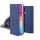 Smart magnet Xiaomi Redmi 9T / Poco M3 oldalra nyíló mágneses könyv tok szilikon belsővel sötétkék
