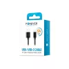 Forever USB - Type-C fekete adatkábel 3A 1m