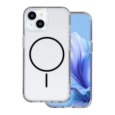   Anti - Shock Thin Mag Samsung S921 / S931 Galaxy S24 / S25 ütésálló, fekete TPU, PC tok