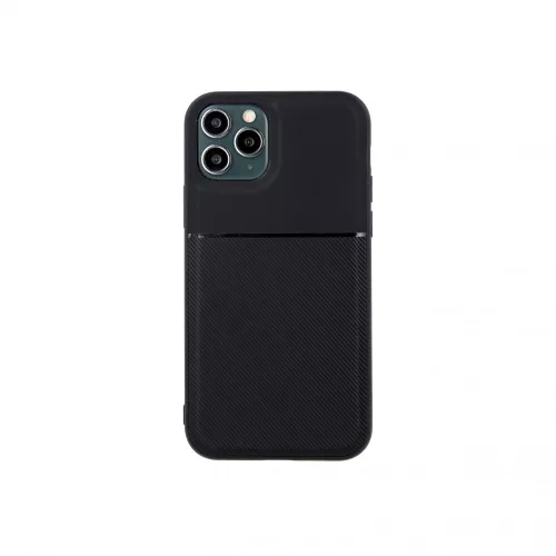 Elegance Apple iPhone 12 / 12 Pro 2020 (6.1) fekete szilikon tok