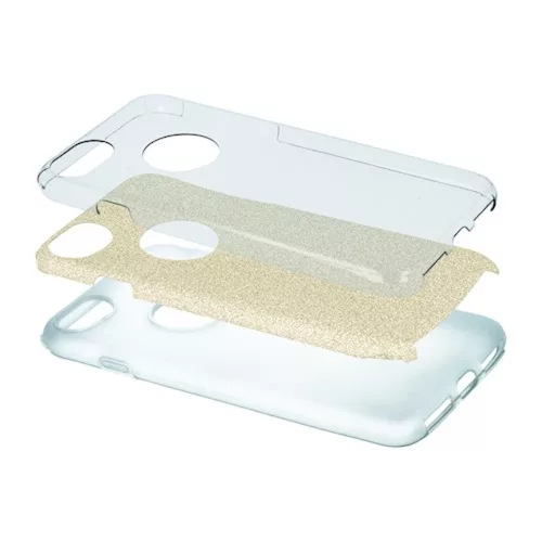 Glitter (3in1) - Apple iPhone 13 Mini (5.4) arany szilikon tok