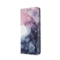  Smart Trendy - Apple iPhone 13 Pro (6.1) oldalra nyíló mágneses könyv tok szilikon belsővel (Marble 6)