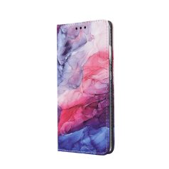   Smart Trendy - Apple iPhone 13 Pro (6.1) oldalra nyíló mágneses könyv tok szilikon belsővel (Marble 8)